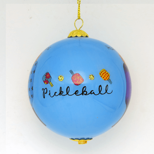 Pickleball Christmas Ornaments
