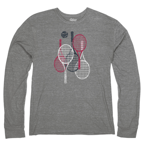 Red, White & Blue Racquets Long Sleeve Tee