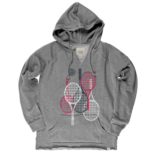 Red, White, Blue Racquets Hoodie