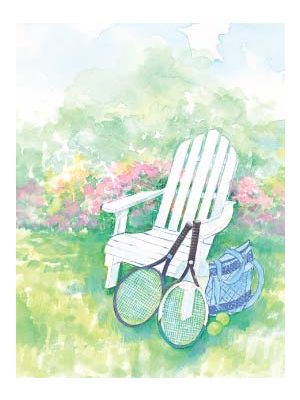 Note cards- Adirondack Chair Pastel