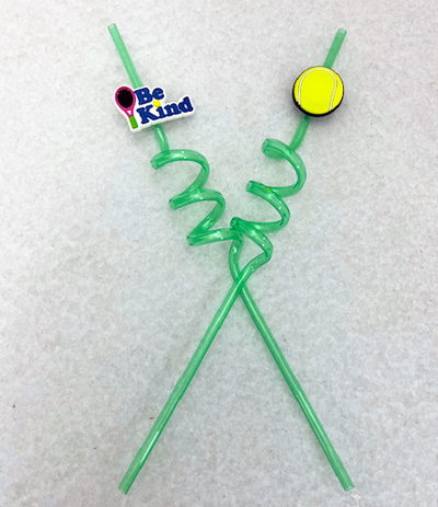 Tennis Curly Drink Straws