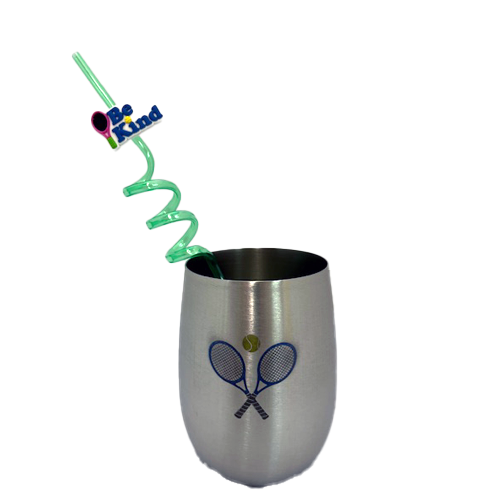 Tennis Curly Drink Straws