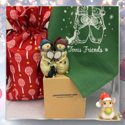 Day 2 - Tennis Friends Ornament & Towel in Gift Bag