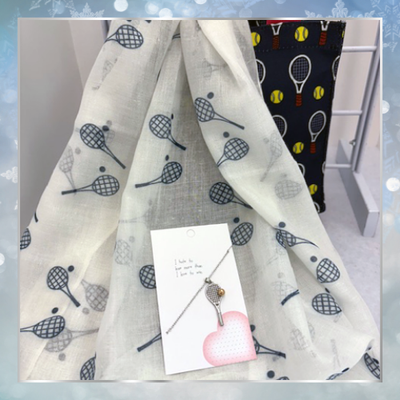 Day 5 - Tennis Scarf & Necklace in Gift Tote