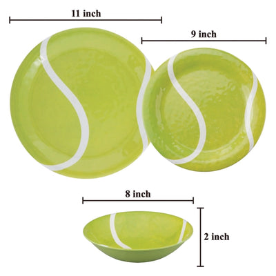 Melamine Tennis Daily Dish Set