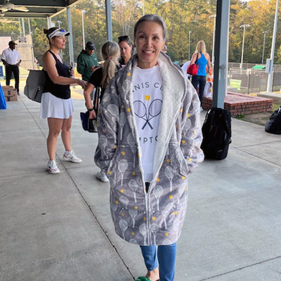 Silver Racquet Full Zip Snuggy