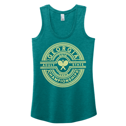 USTA Georgia 2025 Ladies State Turquoise Tank