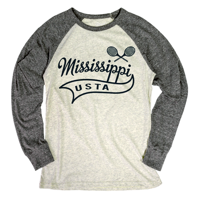 USTA Mississippi Tennis Baseball Shirt
