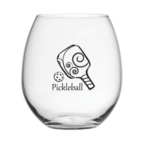 Pickleball Stemless Wineglass