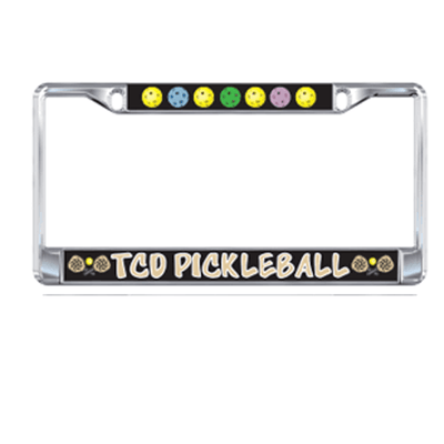 TCD Pickleball License Plate Frame