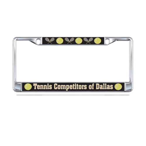 TCD Tennis License Plate Frame