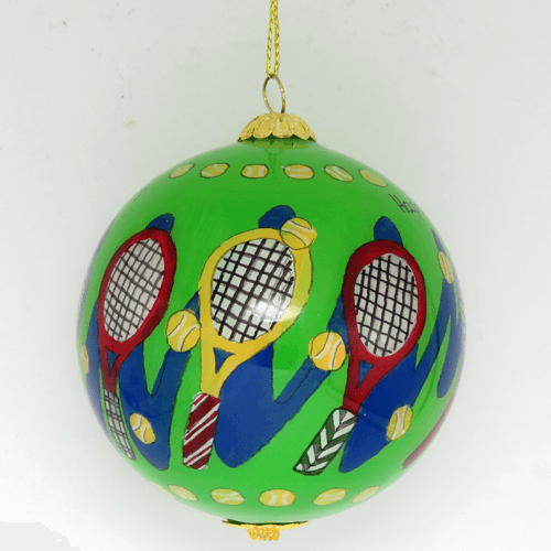 From our court to yours... Tennis Christmas Ornament