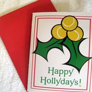 Tennis Holly Cards